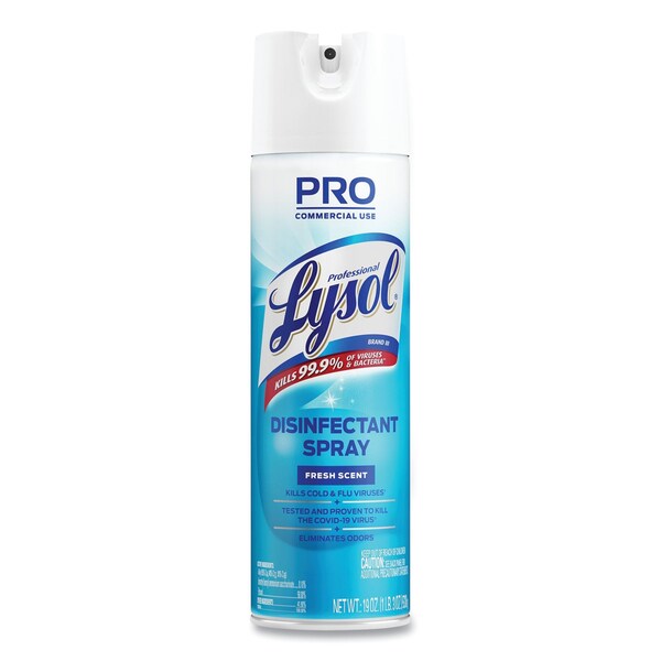 Lysol Cleaners & Detergents, Aerosol Spray, Fresh 3624104675 Zoro